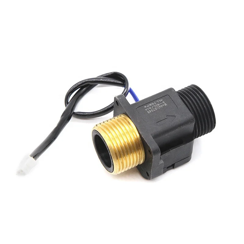 AC110V 10W Magnetic Water Flow Sensor G3/4' G1' Hall Effect Liquid Sensor Switch Meter 2-45.L/min 2-60L/min Plastic Brass