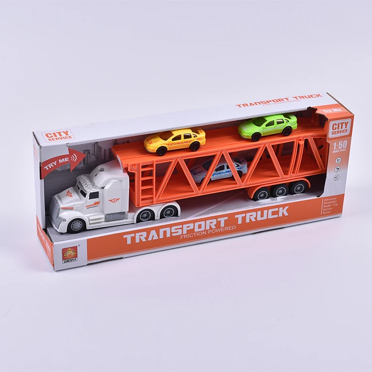 
Custom American Transporter Friction Truck Transport Carrier Car Toy Toy Car Set 