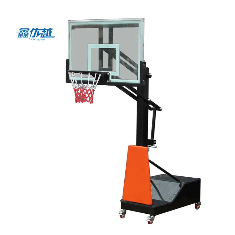 
Hot Sell BasketBall Hoops in Ground Adjustable With Tempered Glass Backboard Form China 