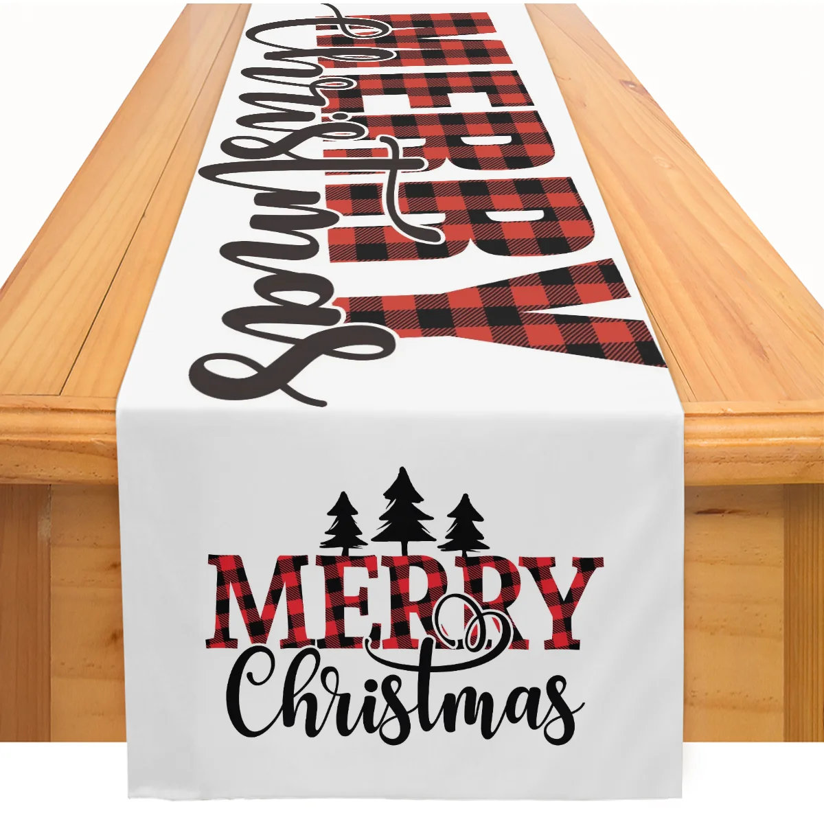 Wholesale Table Runner Woven Snowflake Custom Christmas Table Runner European-style Decorative Tablecloth Polyester Printed