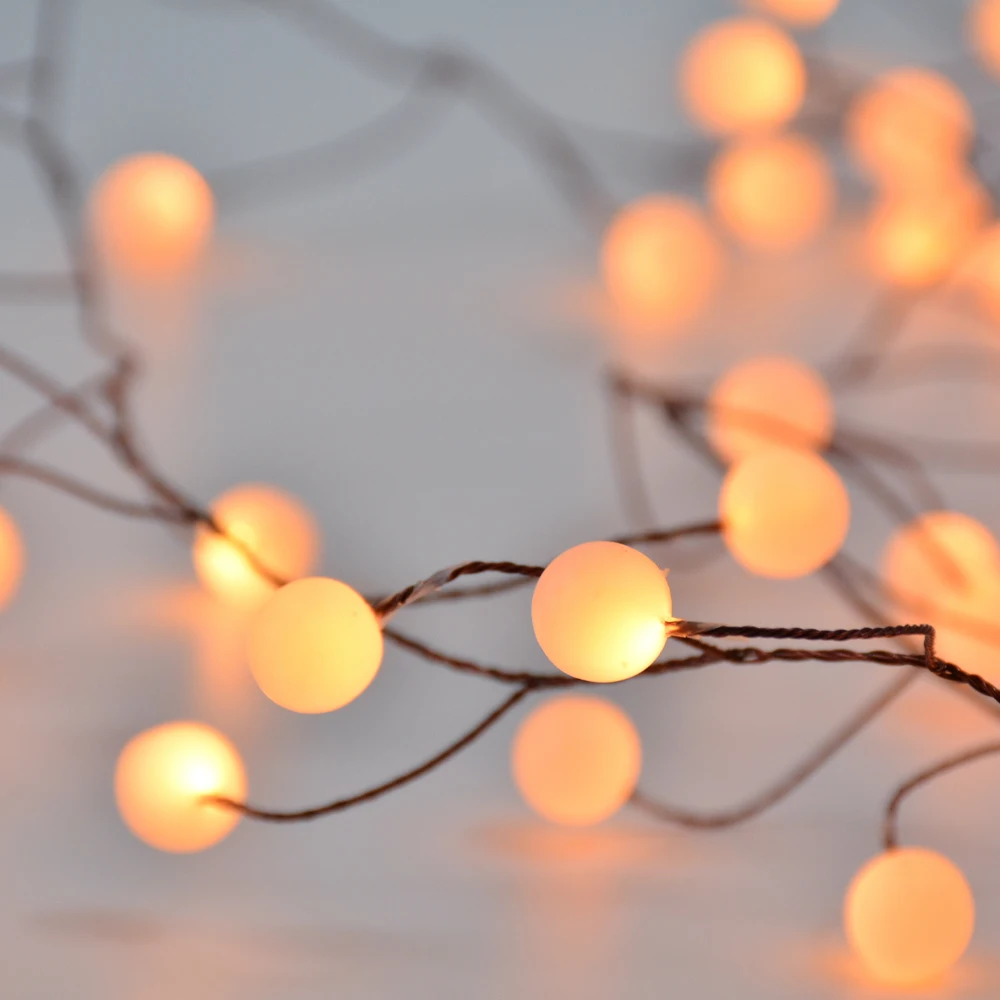 luces navidad decorative garden  in gold color wholesale lighting fairy lights outdoor grape cluster string light