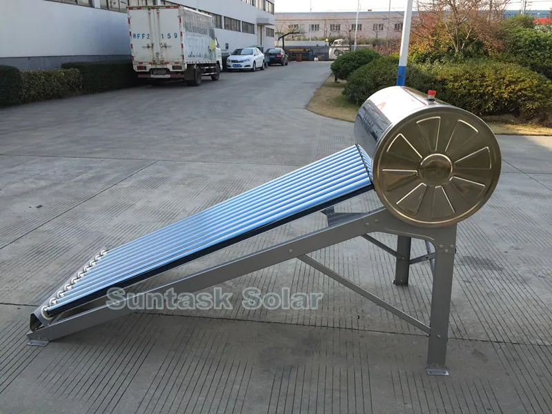 Compact Non Pressurized Solar Water Heater 47*1500mm Vacuum Tube Direct Plug Shower Water Geyser ST Series