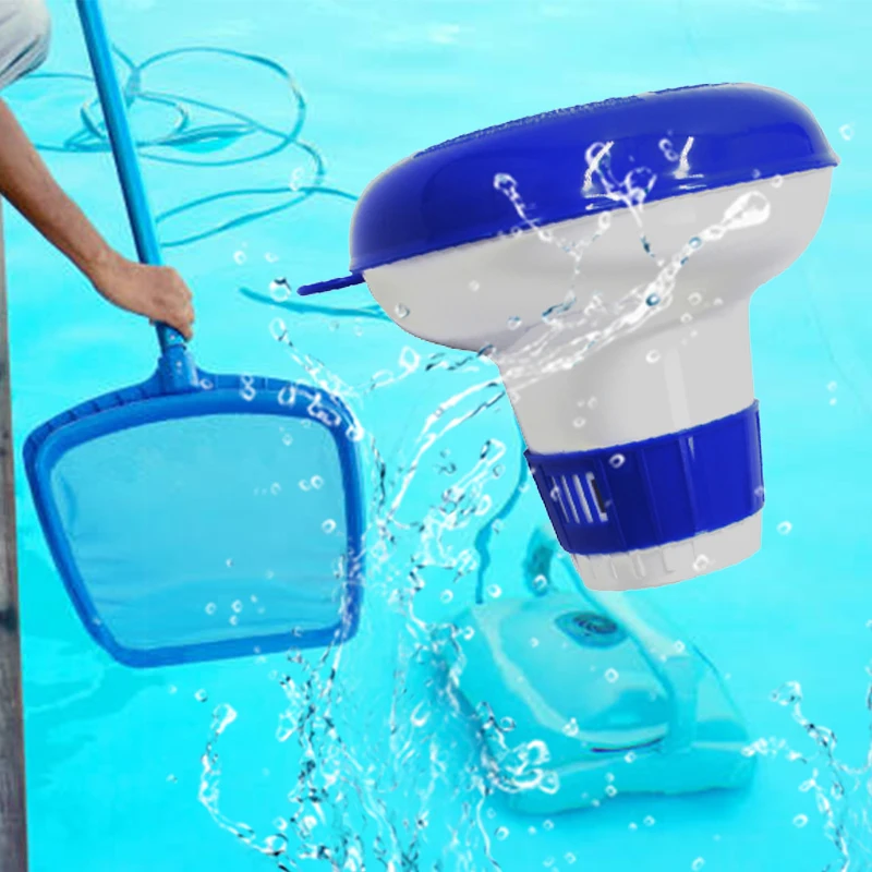 High-quality Blue Safety Material Precise Delivery Floating Chlorine Dispenser for Pool