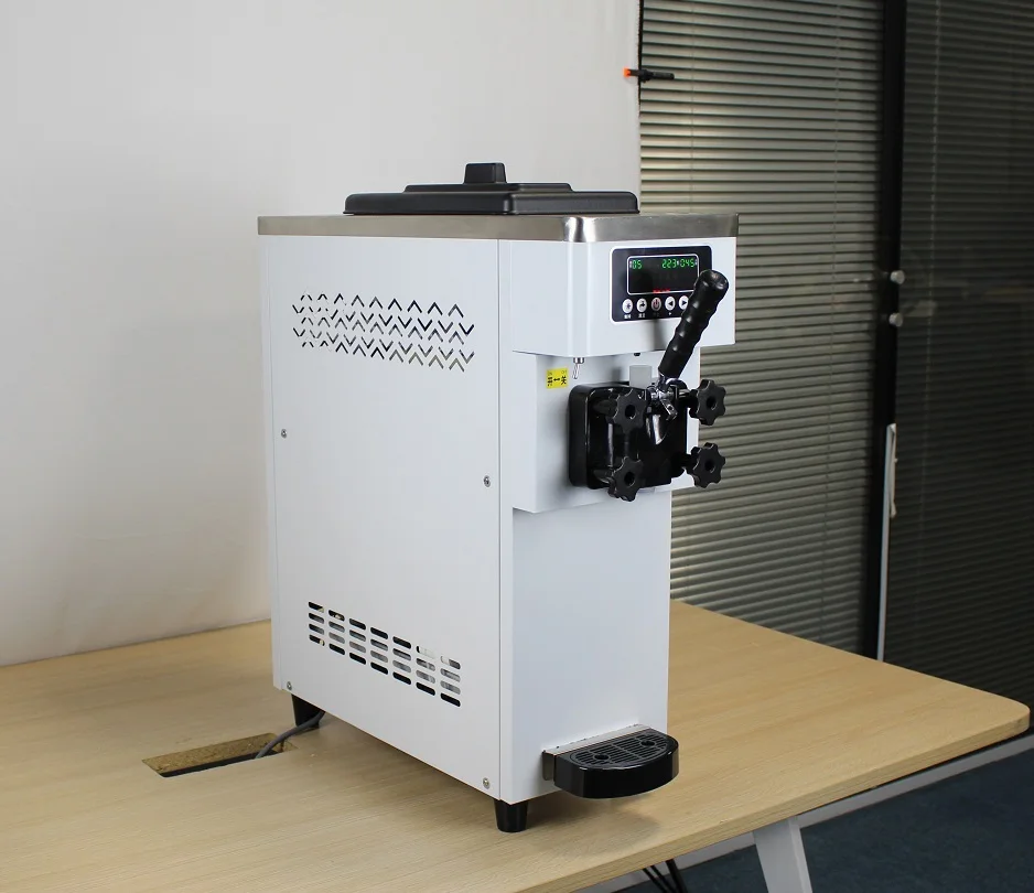 YINSHUO 220Voltage 50hz table top soft ice cream machine for sale for ice cream machine roller  ice cream machine in dubai