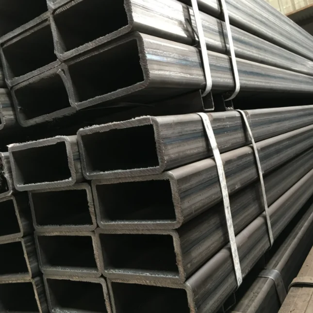 raw material 60x80-rhs-hollow-section black rectangular tube steel sizes and price