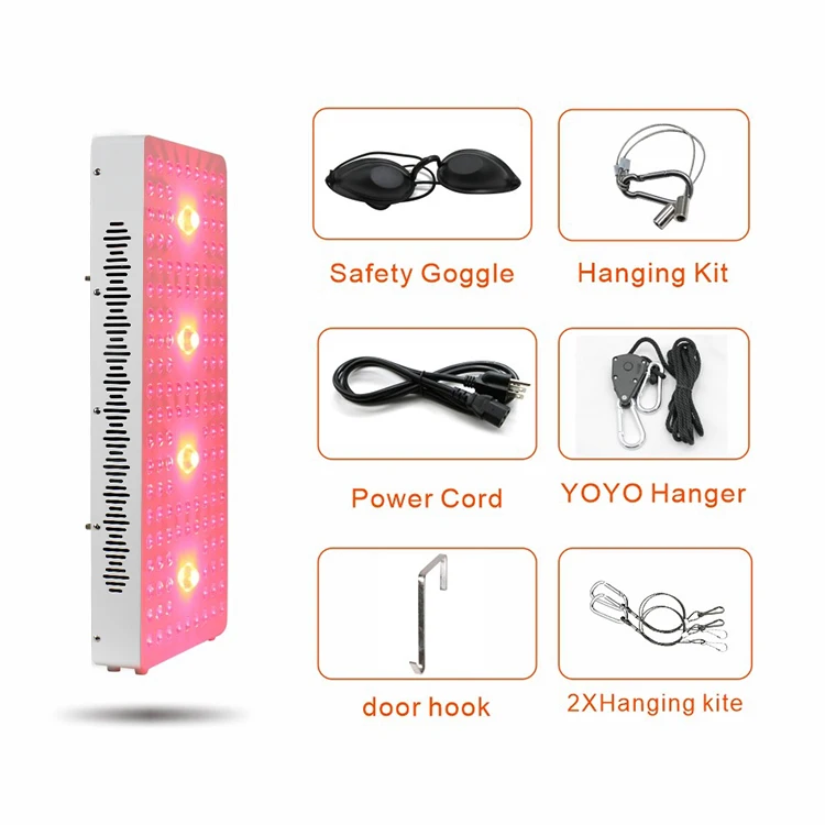 Gerylove ODM OEM COB Red Near Infrared Light Therapy 1320W Red Light device panel pdt led light therapy machine
