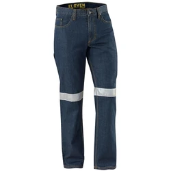 High Visibility Comfortable Apparel Work 300D Oxford Dark Blue Pants With Reflective Tape