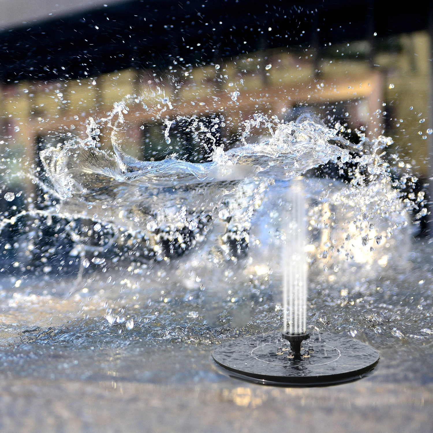 Factory Direct Sale Pool Pond Waterfall Fountain Outdoor .Bird Bath Floating Water Solar Fountain For Garden Decoration