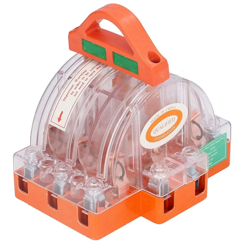 AC380V 3 Pole 63A Knife Switch Electric Brake Safety Knife Switch w indicator