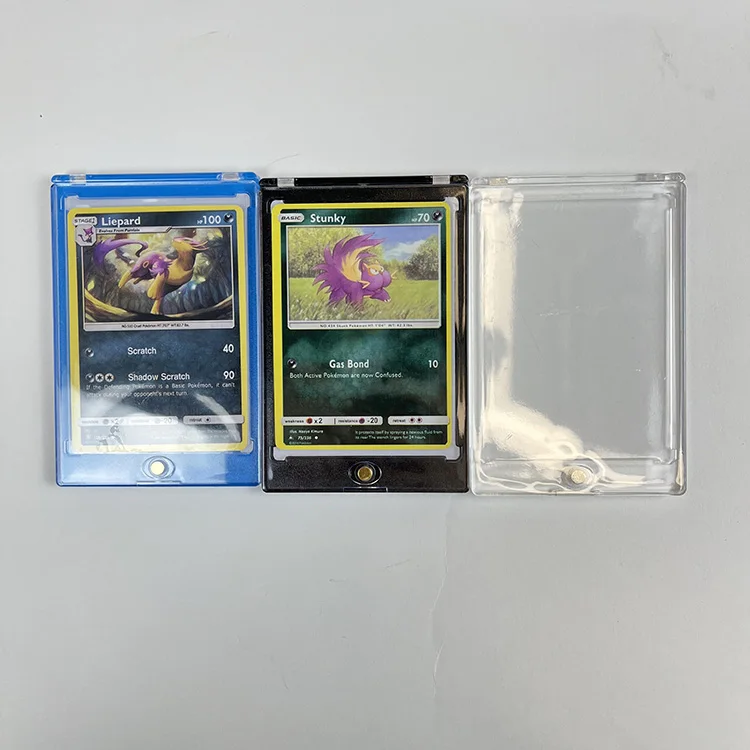 Acrylic Clear Football Sport Baseball Trading Card Protection Hard Plastic Magnetic Card Holder Case