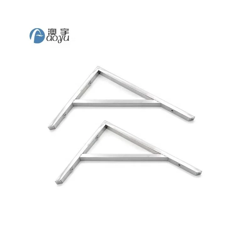Thickened triangular stainless steel bracket support frame wall mounted partition bracket offset stainless steel wall bracket