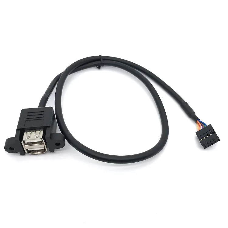 Dual usb Панель Крепление к материнской плате 9pin кабель
