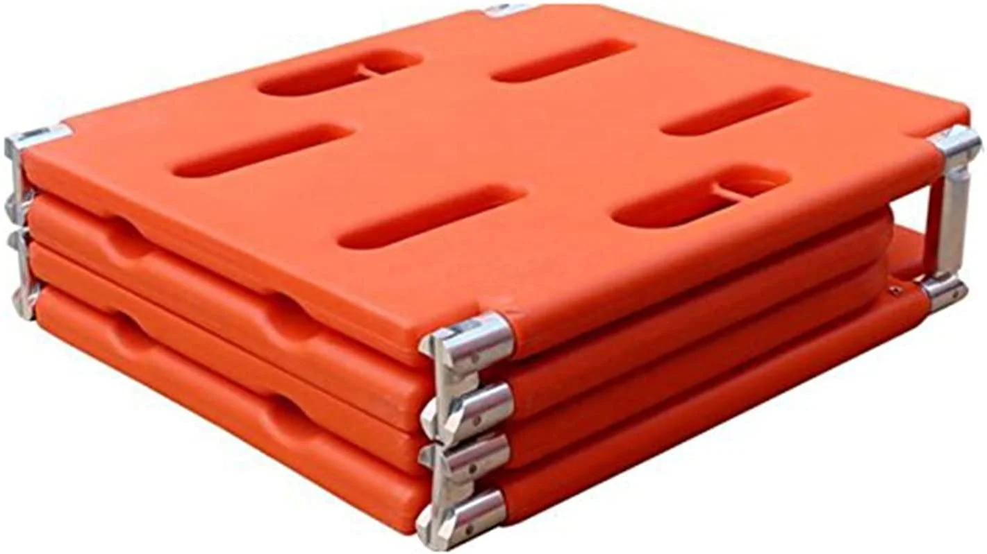 Hongan medical First Aid Emergency foldable Plastic 4 fold Rescue Spine Board Stretcher