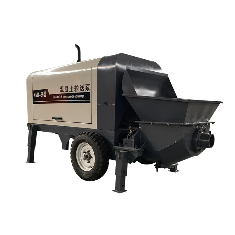Small Portable Trailer Concrete Pump Diesel Concrete Pump Truck For Sale