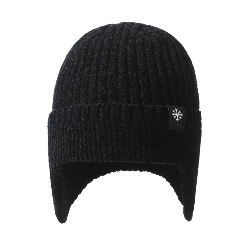 BESTELLA High Quality Acrylic Winter Beanies Fashion Design Ear Wrapped Knit Hats with Snowflake Printing Patterns Warm Hats