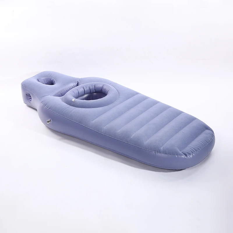 Customized high-quality inflatable maternity pillow, multi-color optional, Pvc flocking inflatable maternity bed, foldable prone