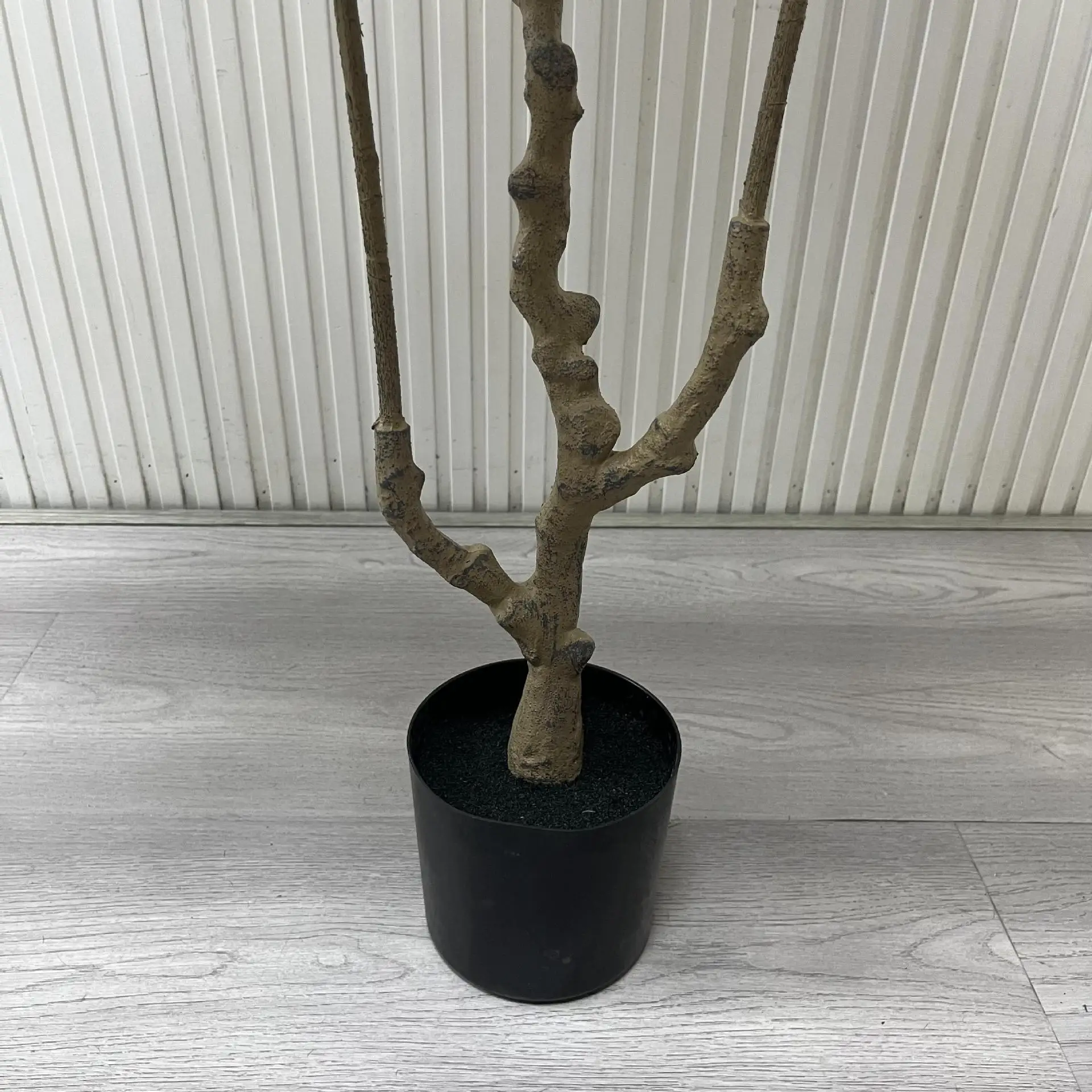 Simulated Malachite Octagonal Leaf Matte Plant Potted Artificial Peacock Banana Bonsai Trees Plastic Grass Greening Decoration