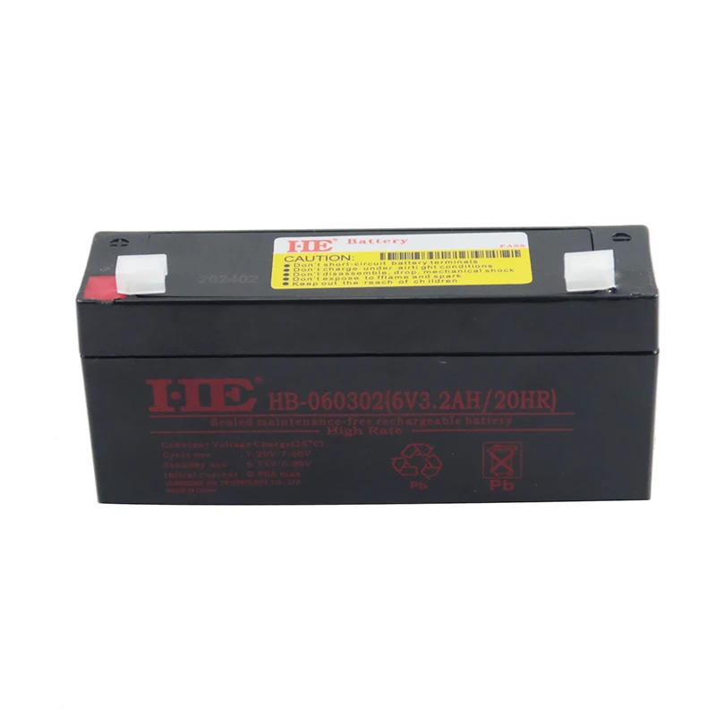 6V 3200mAh Sealed Lead Acid Battery Pack Rechargeable CARESCAPE V100 8604P Printer Medical Battery for Vital Signs Monitor