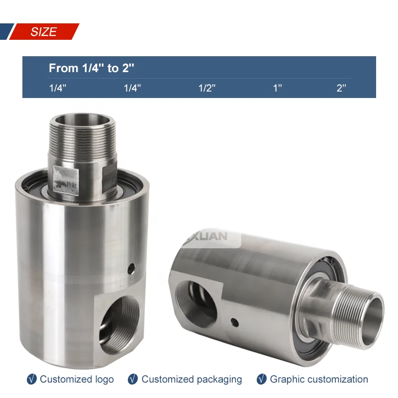 Single Thread Connection Swivel Joint Stainless Steel Rotary Union High Pressure Swivel Joint Water Rotary Joint