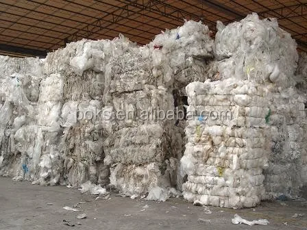 Waste LDPE PP HDPE plastic recycle crushing washing machine for dirty film woven bags recycling line