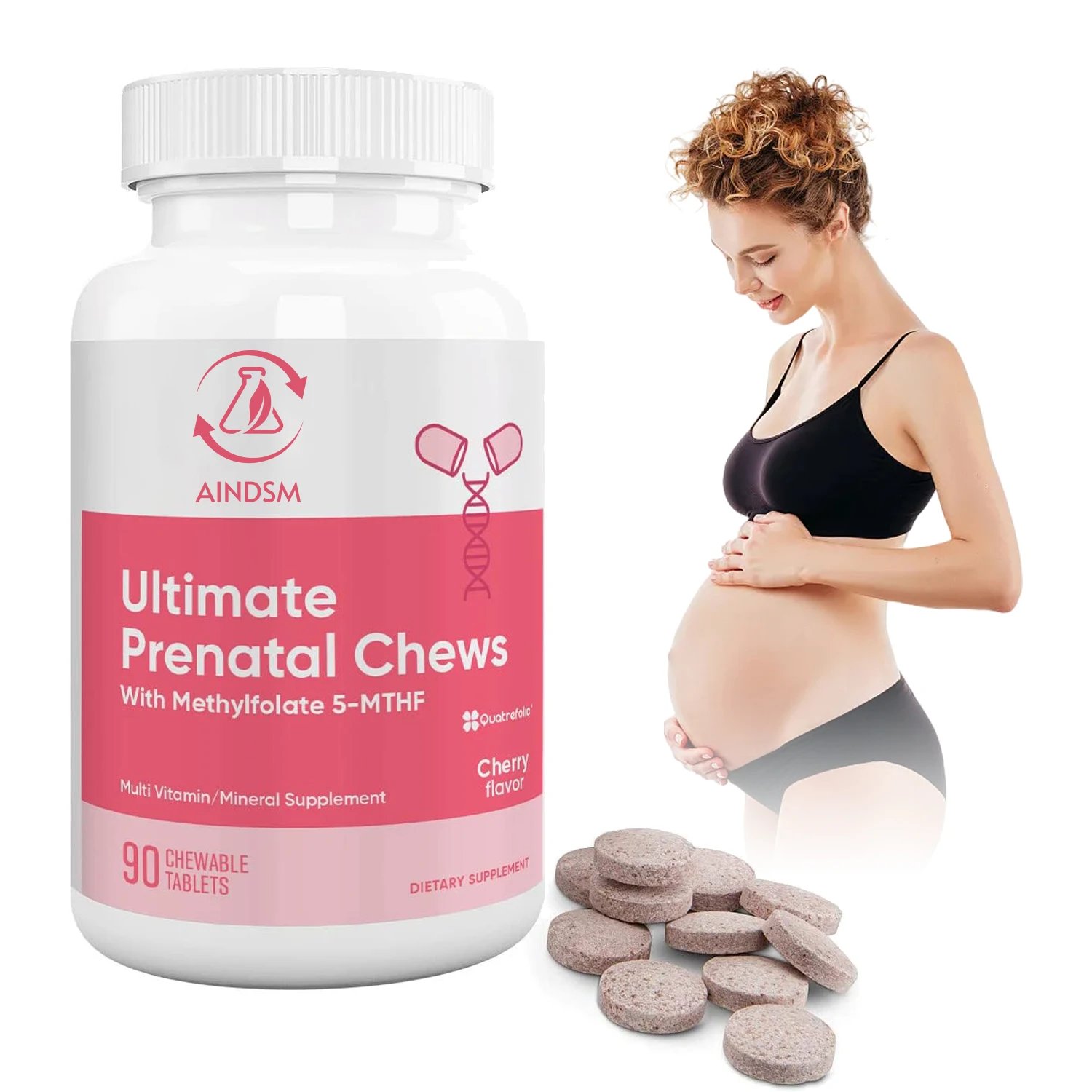OEM/ODM Prenatal Vitamin Tablets DHA Folic Acid Tablet Capsule Prenatal Supplement For Mom & Baby Immune Health Tablets