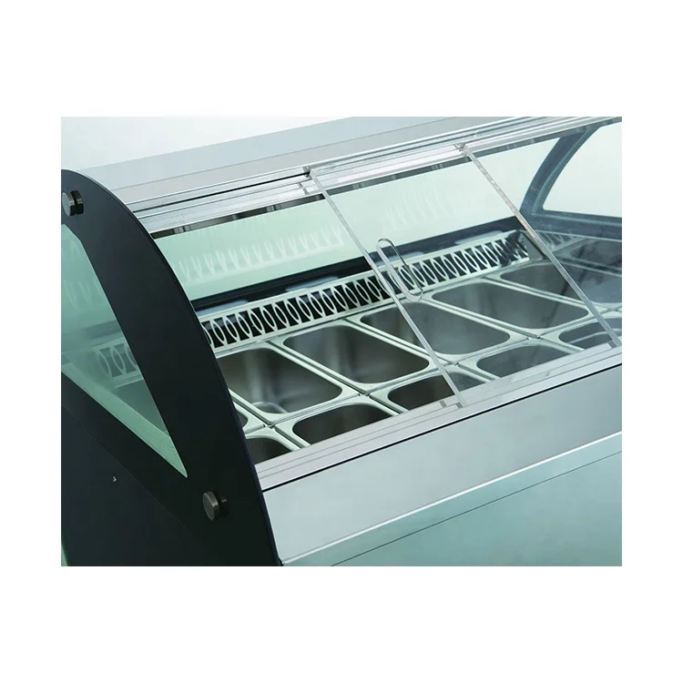 Gelato Display Showcase/Ice Cream Showcase Refrigerator for Supermarket
