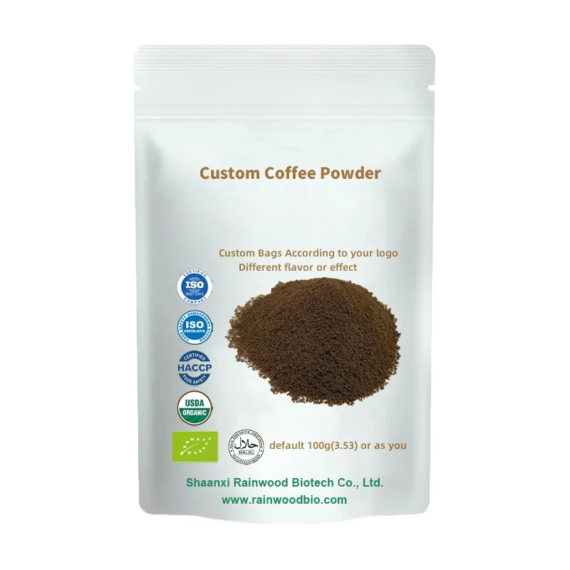 Rainwood Coffee Instant Powder Private Label Reishi Powder Cacao Mushroom Powder