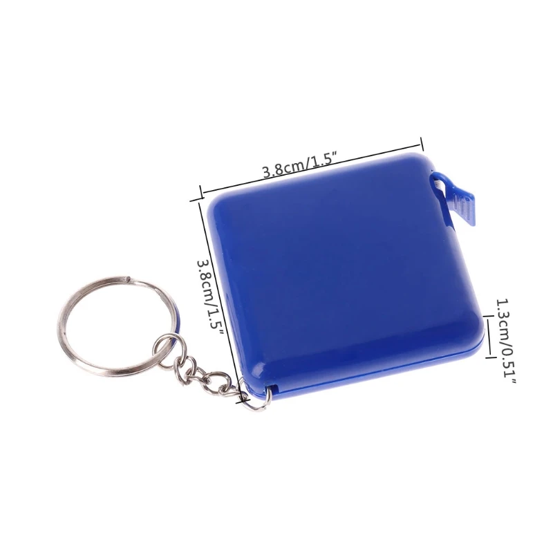 Custom Mini Colorful Keychain Soft Tape Measure With Logo
