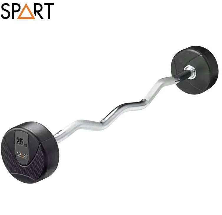 Finely Processed Customizable Design Bumper Plates Weight Lifting Barbell  Set