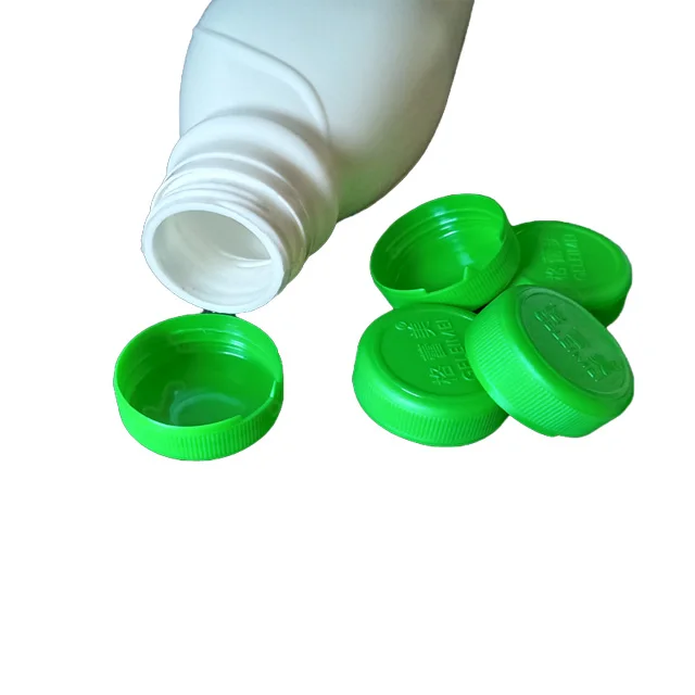 40mm wholesale custom logo flat top plastic water bottle screw caps