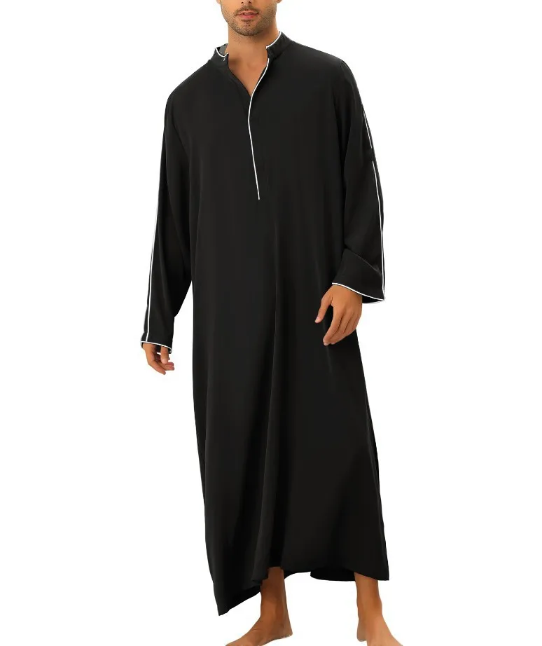 Custom Middle East  Abaya Dubai Oman Ramadan Robebe Jubba Muslim Saudi Arab Daffah Dubai Thobe For Men