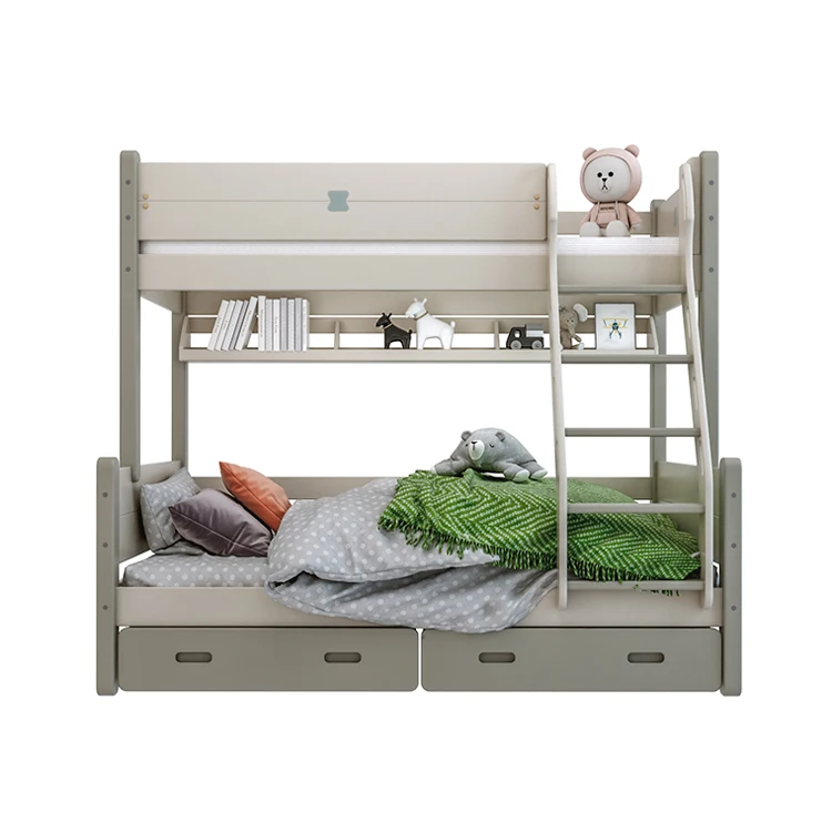 Accept Custom Combination Bunk Bed Manufacturer Kids Children Wood Bunk Bed