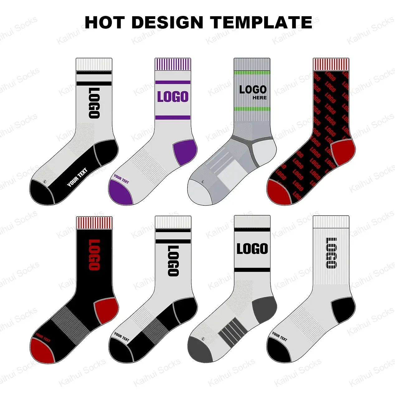 Custom Logo Women Jacquard Letter Sock Customized Jacquard Pattern Sock With Design Logo