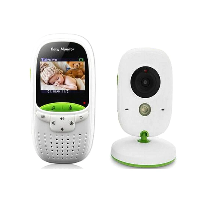 Video Baby Monitor with Two Cameras Wireless Wide Angle Lens Night Vision Security Baby Camera VB602