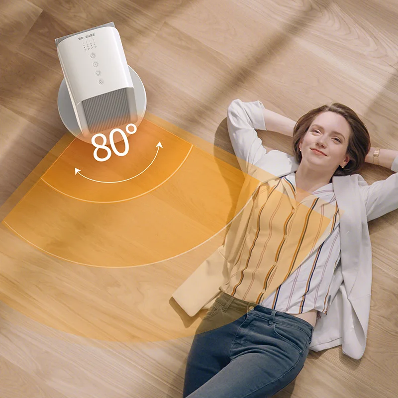 Customizable 1500W Shaking Wifi App Control Room Desktop Space Heating Electric Fan Heater