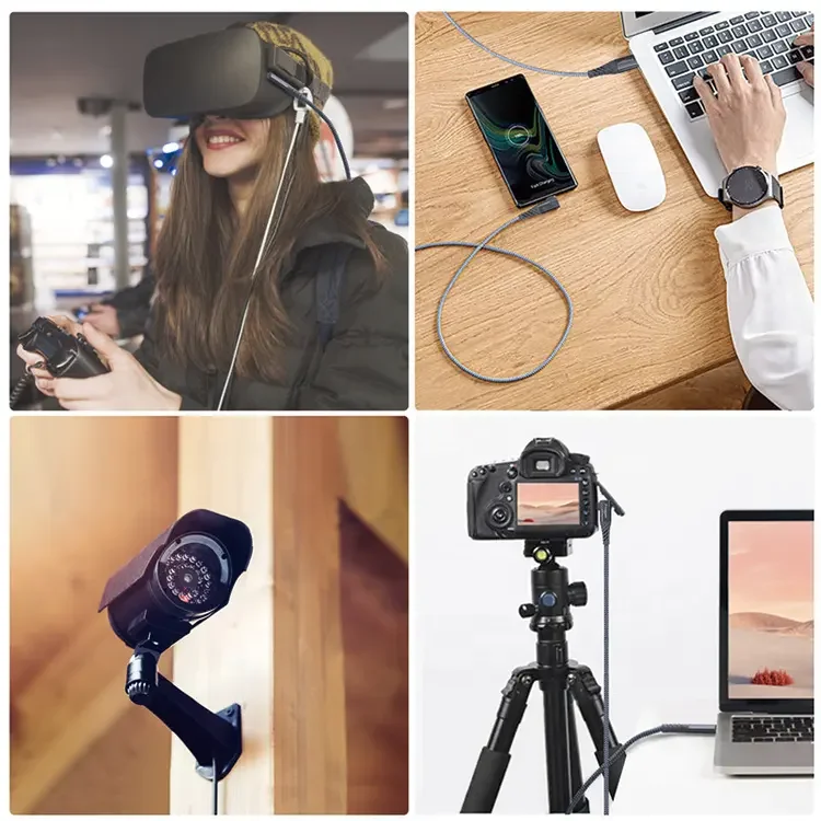 3M 5M USB 3.0 C L type Kable Data 10ft 18ft VR Glasses Link Cable for Oculus