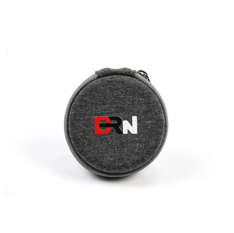 Hot Selling Travel Portable Protection Custom Logo Wireless Earphone Shockproof Mini Earbud Bag Round Wire Zipper Case