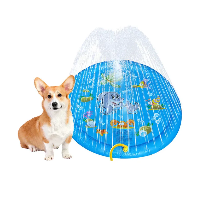 Sprinkler for Kids Splash Pad Wading Pool for Learning Children Sprinkler Pool Inflatable Water Toy Outdoor Swimming