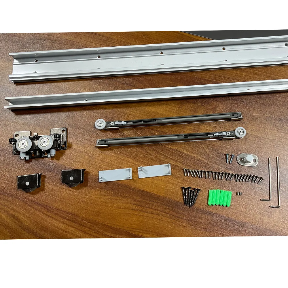 Custom Ghost Interior Door Hardware Kits Invisible Sliding Door System With Hidden Tracks