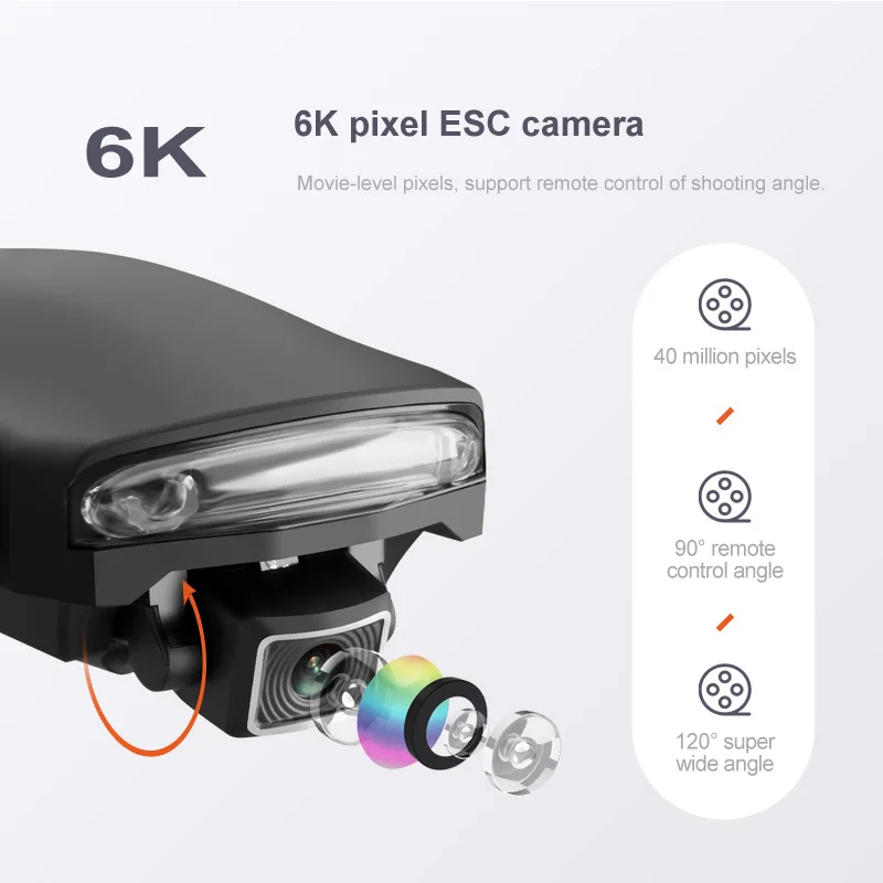 
Mini 23mins long flying distance dron Gps 5g Wifi Fpv 6k 1080p Camera drone Helicopter Brushless Selfie Foldable Rc Toy Drone 