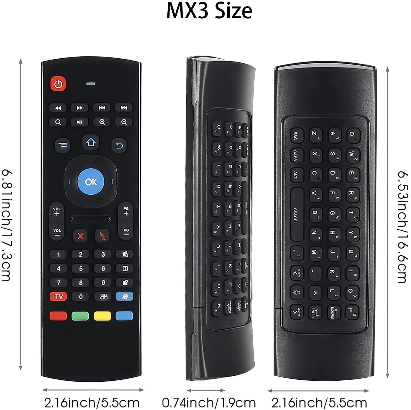 Оптовая продажа с завода пульт дистанционного управления 2 4g air mouse MX3 Беспроводная мини-клавиатура Airmouse