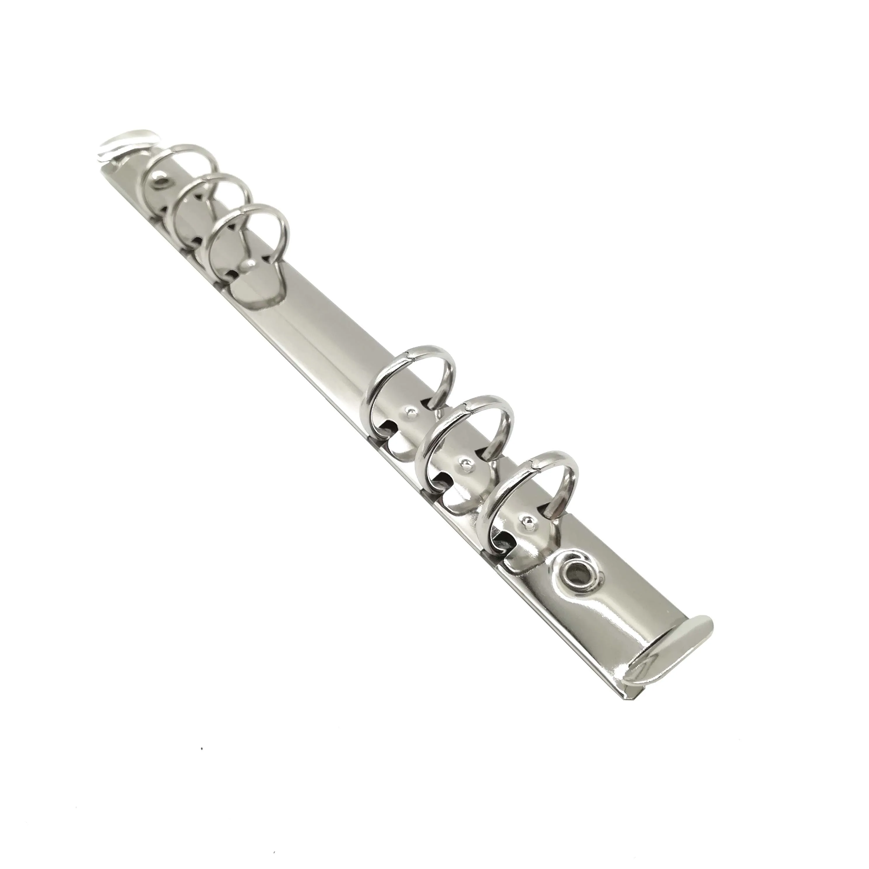 Hot sale metal 6 ring binder mechanism 8.5 inch clip for A5 file folder