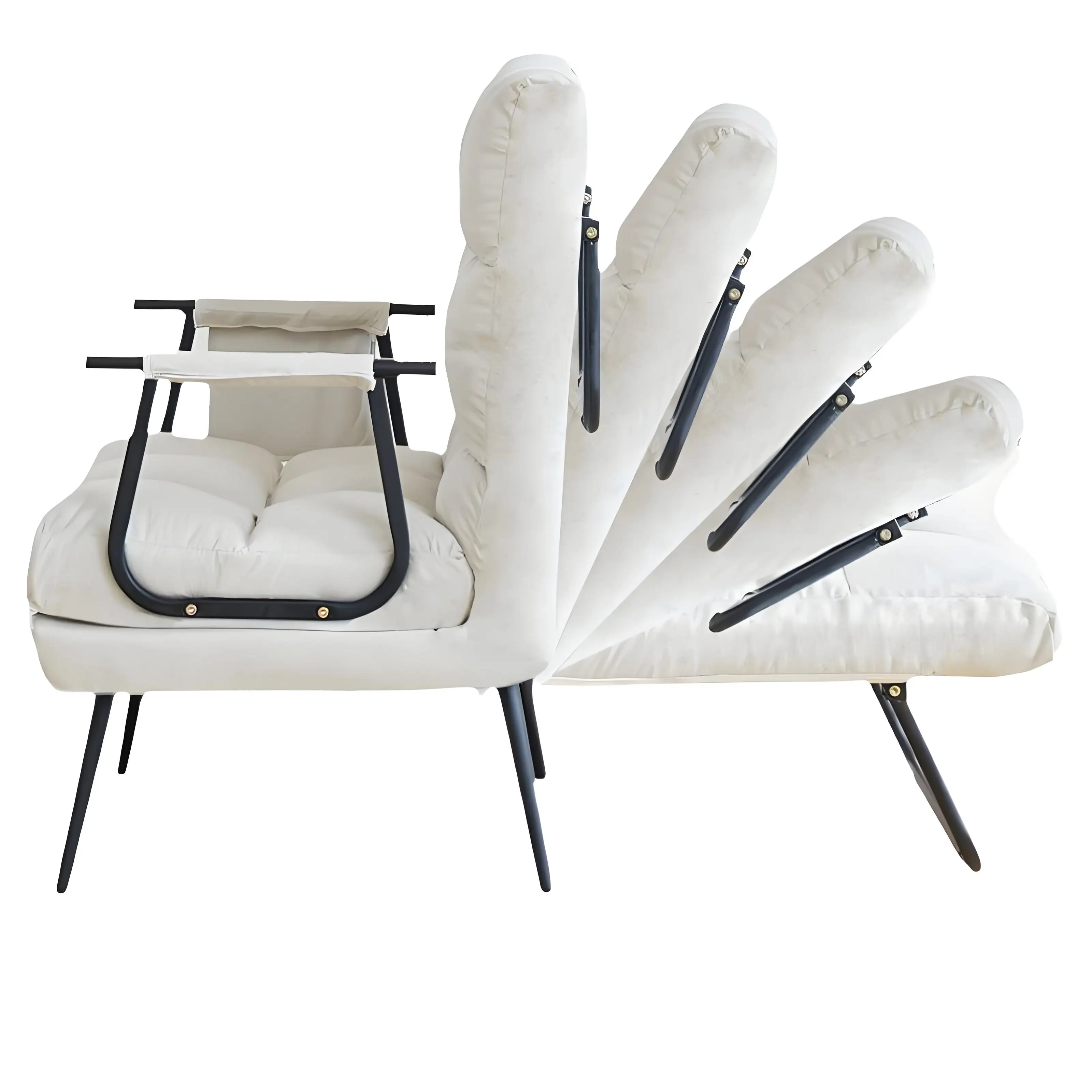 Home office lunch break, can sit or lie down, leisure backrest sofa, folding lounge chair