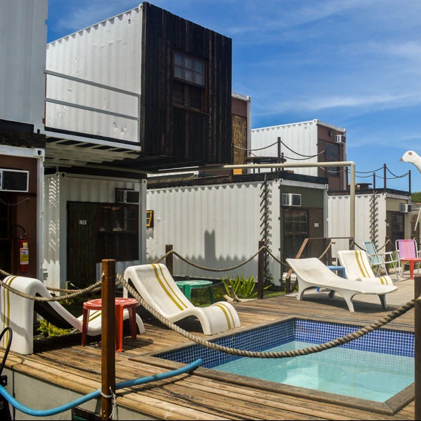 Good Quality Cheap Container House Prefabricated Hotel Living 20ft Container House Prefab House Modular Homes Shop Design