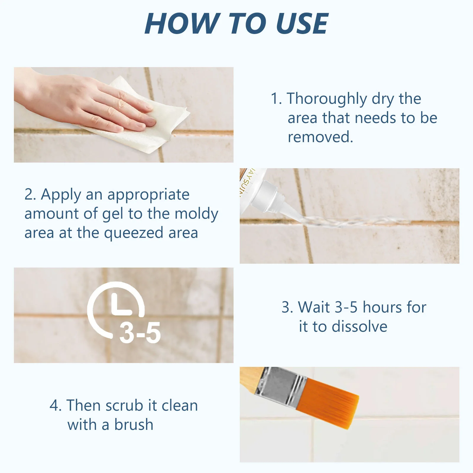 Wholesale Jaysuing Household Powerful Mold Stain Cleaner Gel Anti Fungal Mold Mildew Remover Paste