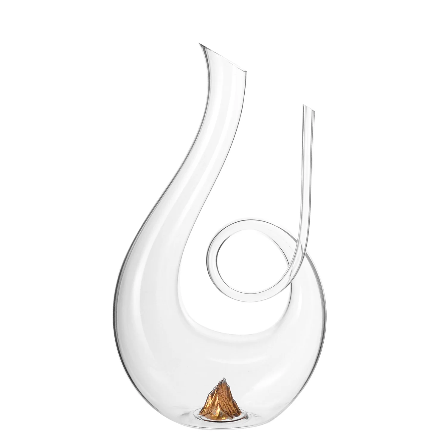 Samlife-23109 Red Wine Decanter Set Hand Blown Crystal Glass Wine Decanter with gold foil