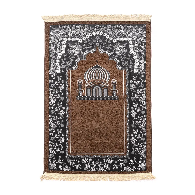 wholesale foldable luxury portable islamic saudi arabia muslim prayer mat made Rug muslim gift set