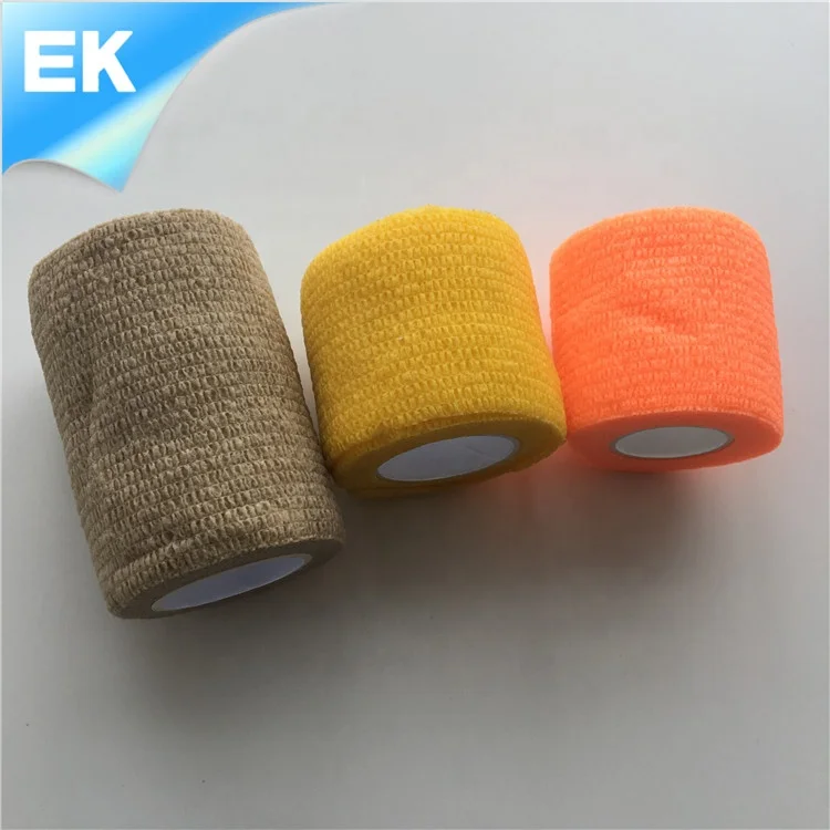 Disposable colored cohesive bandage with CE/ISO 13485