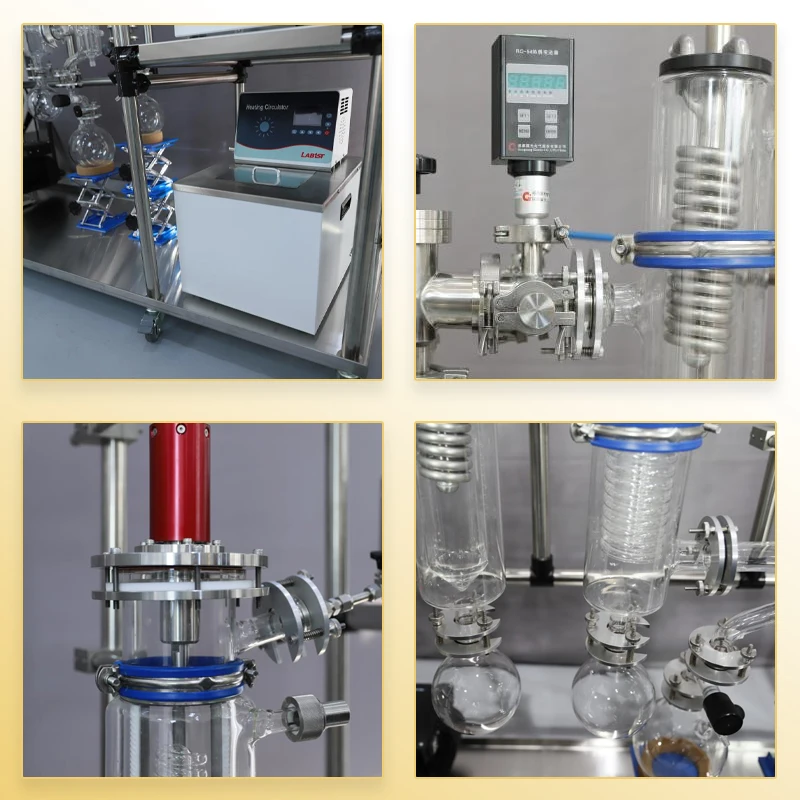 Fast Shipping Industrial Short Path Thin Wiped Film Molecular Distillation Evaporator