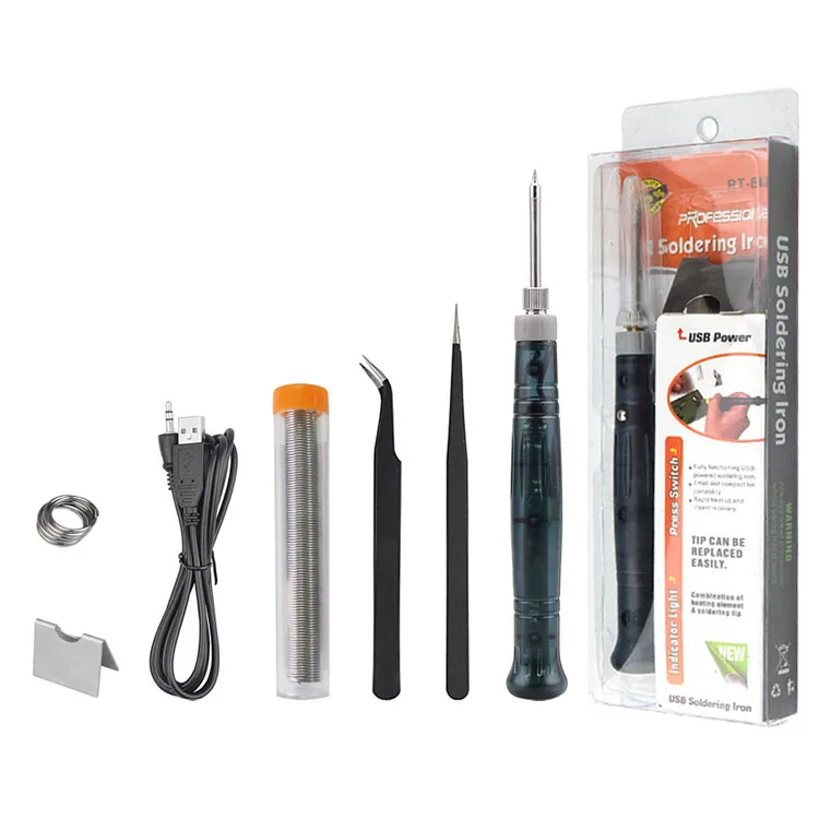 7pc USB mini Electric soldering iron set 8W Mobile phone repair manual tool combination